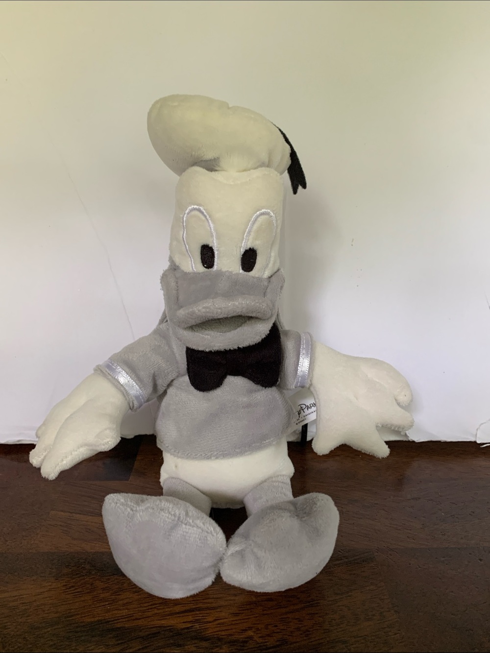 Black and white monochrome Disney Donald Duck